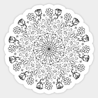 FLORAL MANDALA Sticker